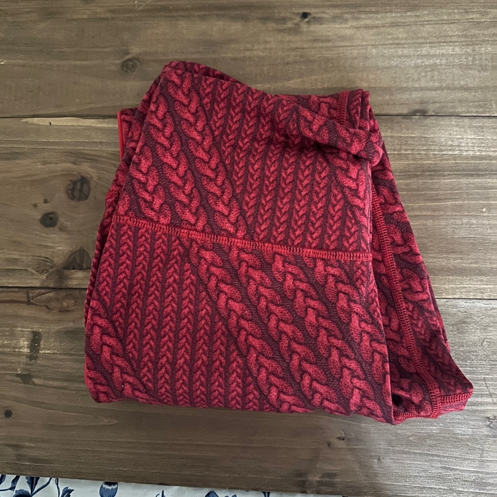 Aerie Red Yoga Fitness Leggings LARGE